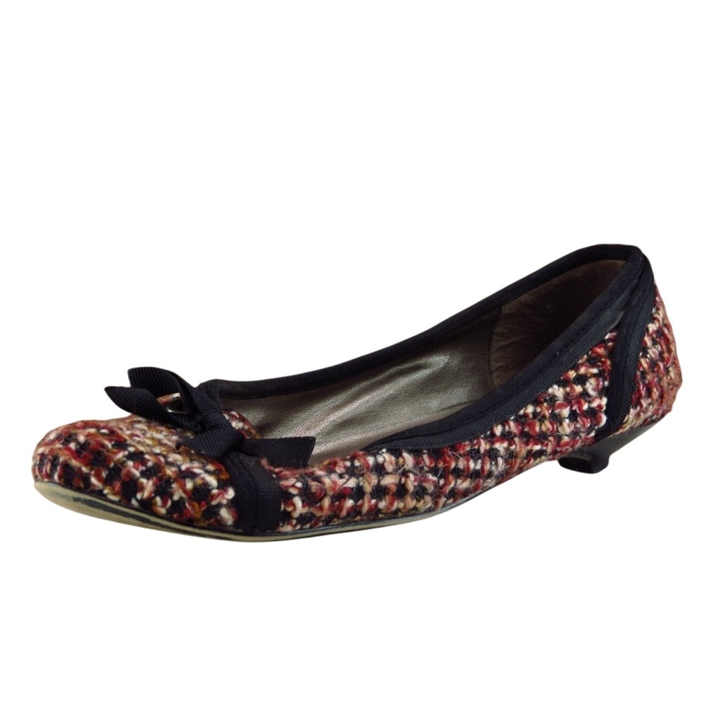 Seychelles Size 6.5 Kitten Heel Red Fabric M Width‎
